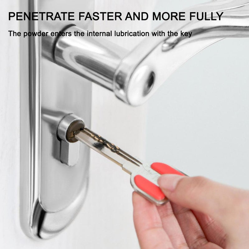 رذاذ تشحيم أبواب الجراج - تشحيم احترافي لقفل الجرافيت - تشحيم الجرافيت للأقفال، المفصلات، الأبواب المنزلقة - مضاد للتجمد، مضاد للتآكل، طويل الأمد - Image 2